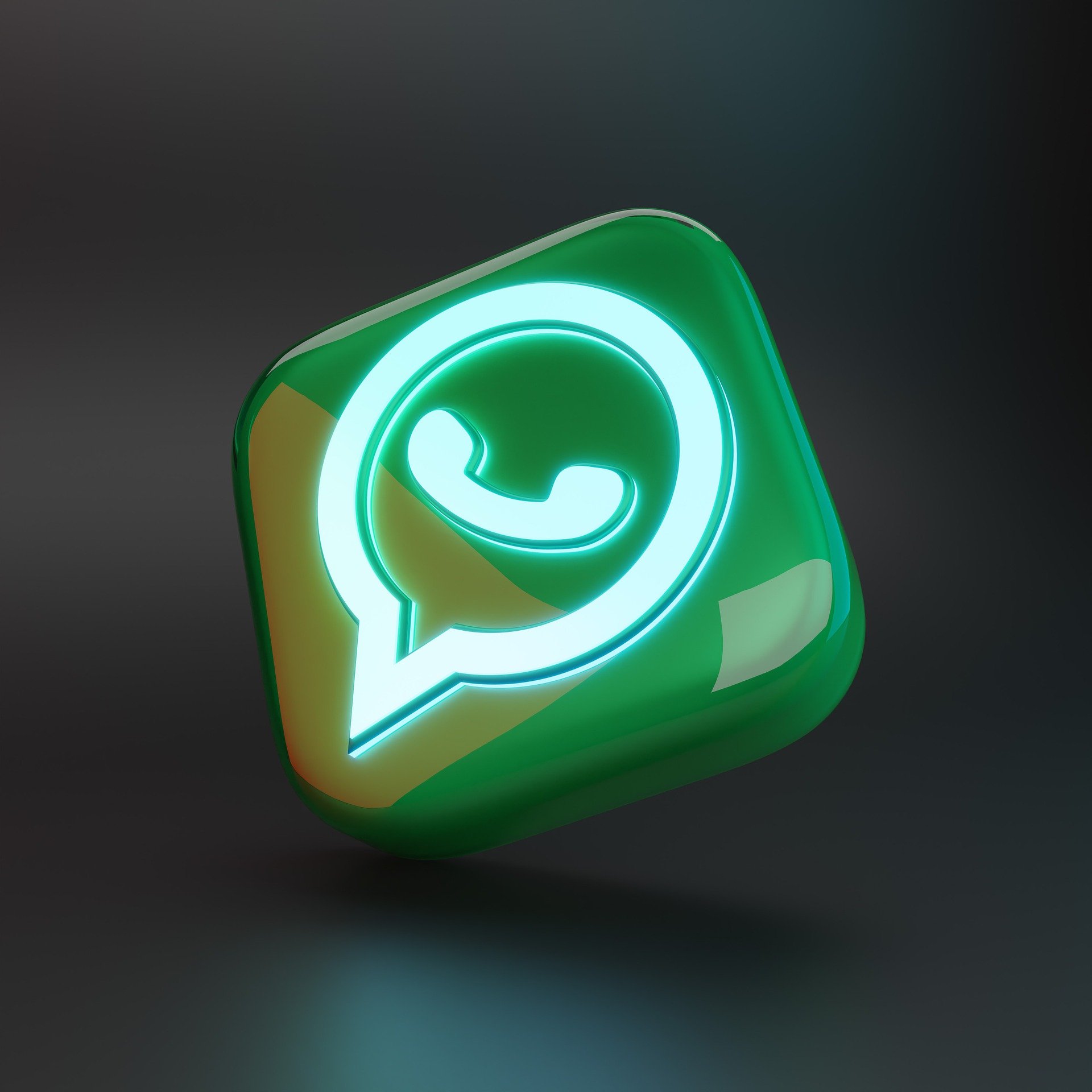 Logo de WhatsApp 3D